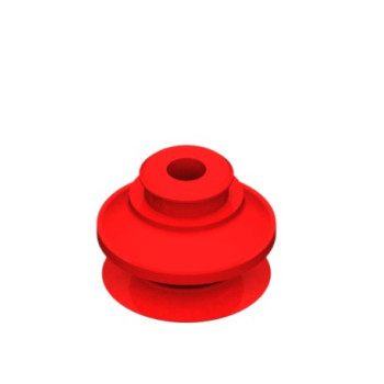 O33mm-es piros szilikon harmonikás tapadókorong (fitting nélkül).