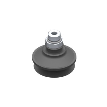 O45mm-es EPDM harmonikás tapadókorong, G1/4" külső menettel.