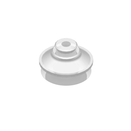 O42mm-es, FDA szilikon harmonikás tapadókorong, M5 belső menetes csatlakozóval.
