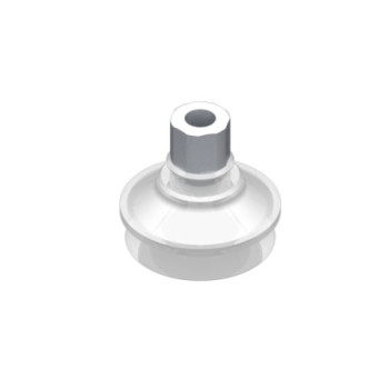 O42mm-es, FDA szilikon harmonikás tapadókorong, G1/4" külső menetes csatlakozóva