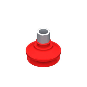 O42mm-es szilikon harmonikás tapadókorong, G1/4" külső menettel.