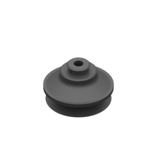 O57mm-es EPDM harmonikás tapadókorong, csatlakozó nélkül.