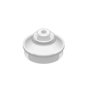 O53mm-es, FDA szilikon harmonikás tapadókorong, G1/4" külső menetes csatlakozóva