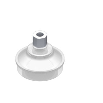 O42mm-es, FDA szilikon harmonikás tapadókorong, M5 belső menetes csatlakozóval.