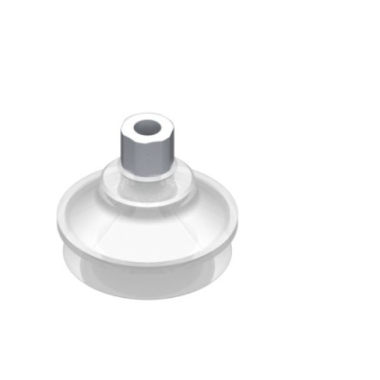 O42mm-es, FDA szilikon harmonikás tapadókorong, M5 belső menetes csatlakozóval.