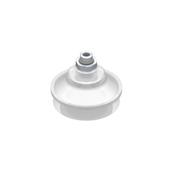 O53mm-es, FDA szilikon harmonikás tapadókorong, G1/4" külső menetes csatlakozóva