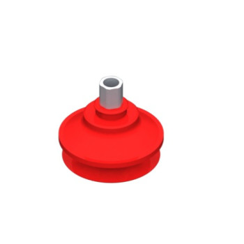 O53mm-es szilikon harmonikás tapadókorong, G1/8" belső menettel.