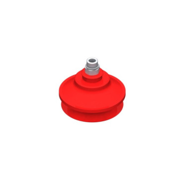 O53mm-es szilikon harmonikás tapadókorong, G1/8" külső menettel.