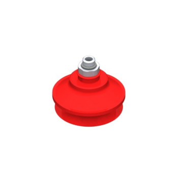 O53mm-es szilikon harmonikás tapadókorong, G1/8" külső menettel.