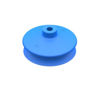 O63mm-es kék HNBR harmonikás tapadókorong (fitting nélkül).