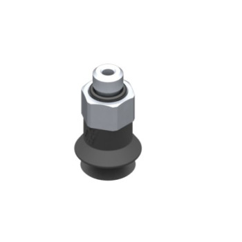 O9.5mm-es EPDM harmonikás tapadókorong, M5 külső menettel.