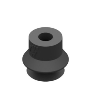 O9.5mm-es fekete EPDM harmonikás tapadókorong (fitting nélkül).