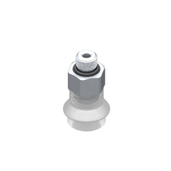 O9.5mm FDA szilikon harmonikás tapadókorong, M5 külső menettel.