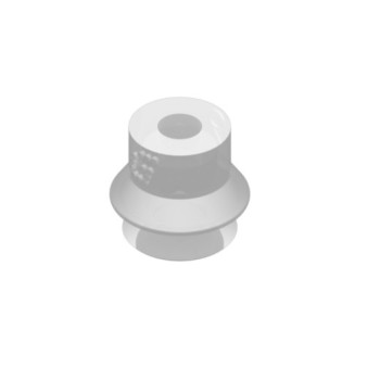 O9.5mm FDA szilikon harmonikás tapadókorong (fitting nélkül).