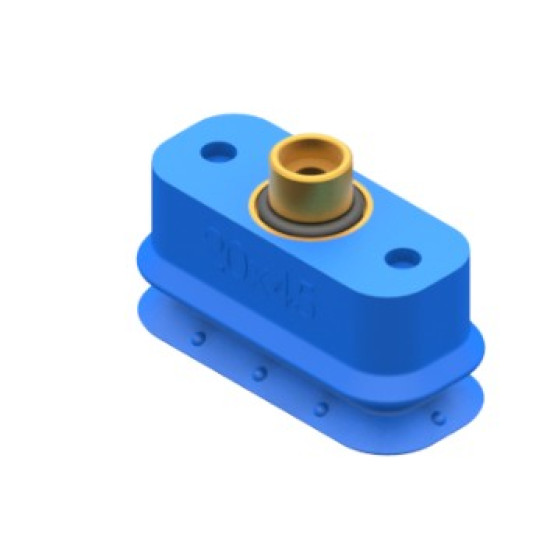 O20x45mm PU tapadókorong 1.5 redős, téglalap alakú és G1/8" fittinggel.