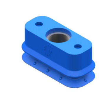 O20x45mm PU tapadókorong 2.5 redős, téglalap alakú és G1/4" fittinggel.