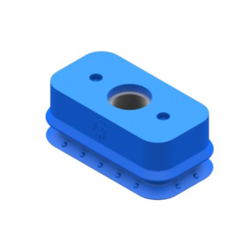 O30x55mm PU tapadókorong 1.5 redős, téglalap alakú és G1/4" fittinggel.