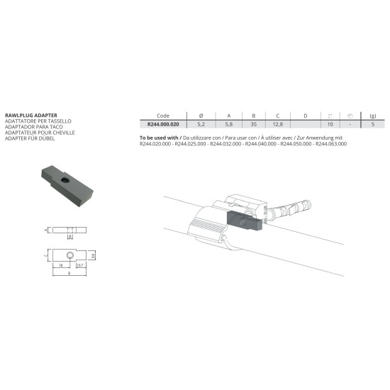 Távtartó adapter