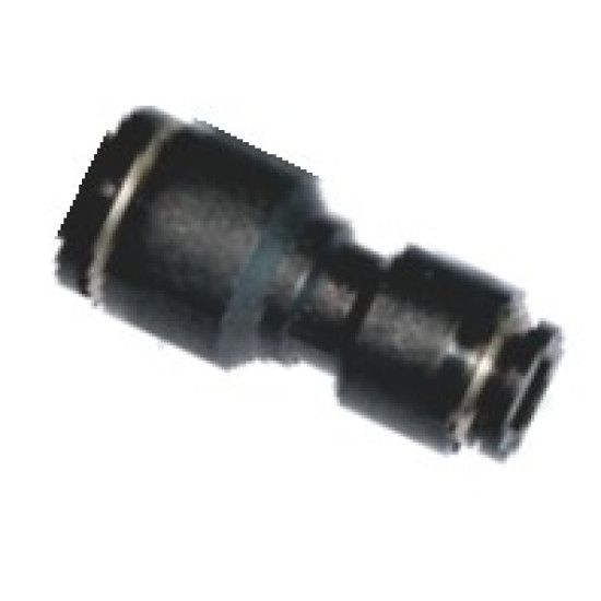 Toldó csatlakozó - d1=12mm d2=10mm, műanyag, fekete