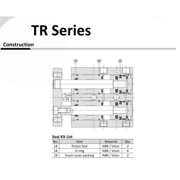 TR10 - Javítókészlet - NBR - Átmérő 10 mm