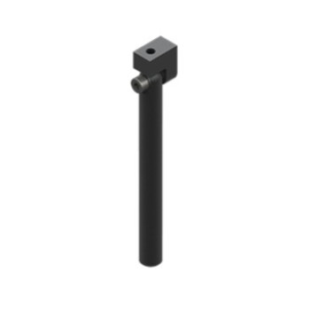 Vákuum szívókorong könyök, átmérő 10 mm, hosszú, M5, csavarokkal - Alu
