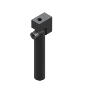 Vákuum szívókorong könyök, átmérő 10 mm, rövid, M5, csavarokkal - Alu
