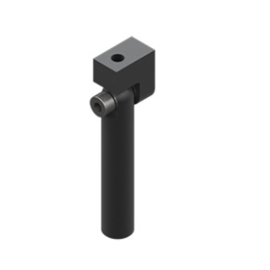 Vákuum szívókorong könyök, átmérő 10 mm, rövid, M5, csavarokkal - Alu