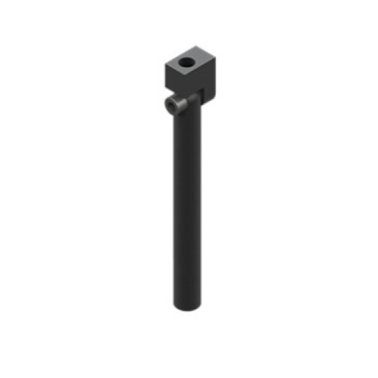 Vákuum szívókorong könyök, átmérő 14 mm, hosszú, G1/8, csavarokkal - Alu