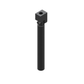 Vákuum szívókorong könyök, átmérő 20 mm, hosszú, G1/4, csavarokkal - Alu