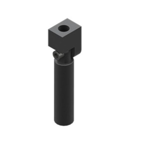 Vákuum szívókorong könyök, átmérő 20 mm, rövid, G1/4, csavarokkal - Alu