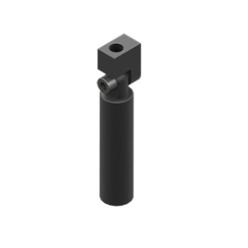 Vákuum szívókorong könyök, átmérő 20 mm, rövid, G1/8, csavarokkal - Alu