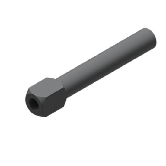Vákuumkorong tartó szár, 14 mm átmérő, 80mm hosszú, G1/8 csatlakozás.