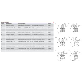 Szívókorong - 1/8" külső menet - 33 átmérő - HNBR