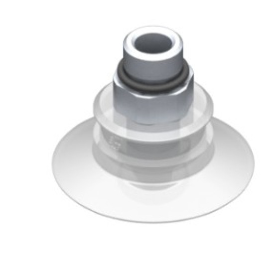33mm-es FDA szilikon lapos tapadókorong, G1/8" külső menettel.