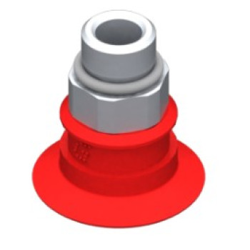 22mm-es szilikon lapos tapadókorong, G1/8" külső menettel.