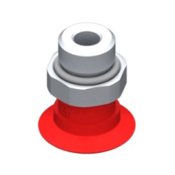 22mm-es szilikon lapos tapadókorong, G1/4" külső menettel.