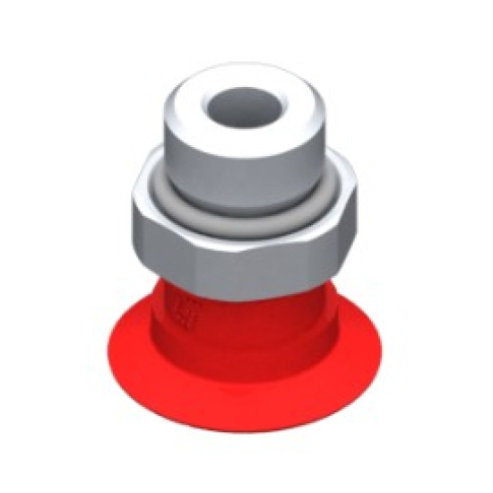 22mm-es szilikon lapos tapadókorong, G1/4" külső menettel.