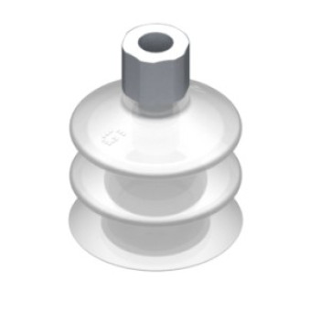 42mm-es FDA szilikon kétharmonikás tapadókorong, G1/8" belső menettel.