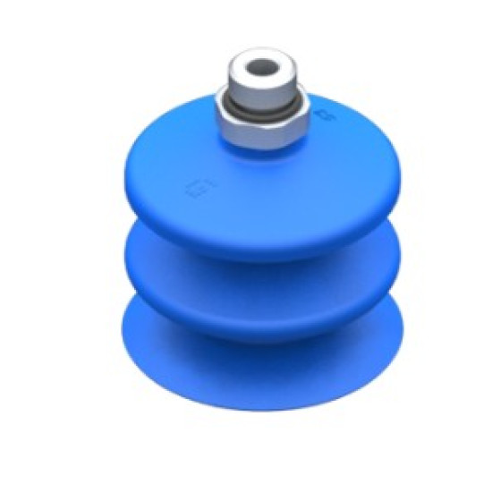 53mm-es HNBR 60 kétharmonikás tapadókorong, G1/4" külső menettel.