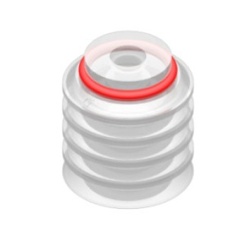 30mm-es FDA szilikon többredős tapadókorong, csatlakozó nélkül.