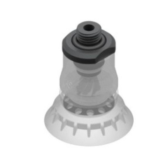 O48mm élelmiszeripari szilikon tapadókorong, G1/4" külső menettel.