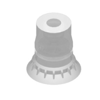 O41mm élelmiszeripari szilikon tapadókorong, csatlakozó nélkül.