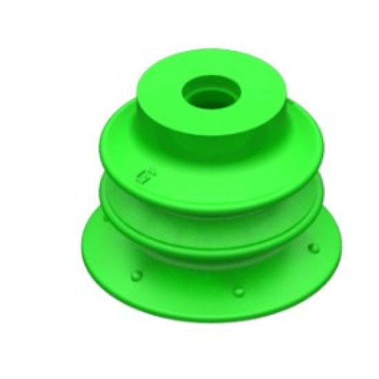 25mm-es PU 50 harmonikás tapadókorong, csatlakozó nélkül.