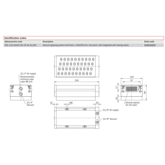 Vákuumtechnika - FGS-120-0200-F20-OT-VA-EJL2XX - 120x200mm