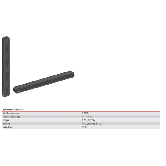 Vákuumtechnika - FGS-120-1200-F20-OT-VA-EJL6 - 120x1200mm